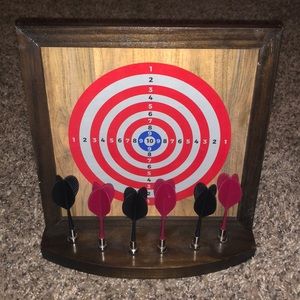 Portable table dartboard!